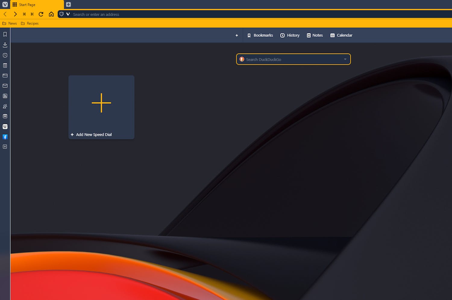 Nettleseren Vivaldi: Nettleseren Vivaldi